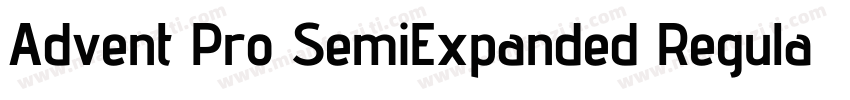 Advent Pro SemiExpanded Regula字体转换